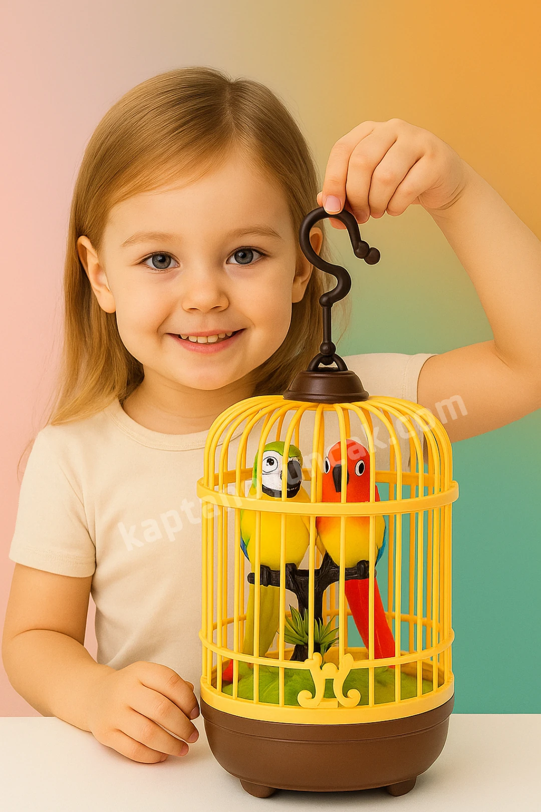 Kafsesli 2'li Sensörlü Sese ve Harekete Duyarlı Deprem Kuşları