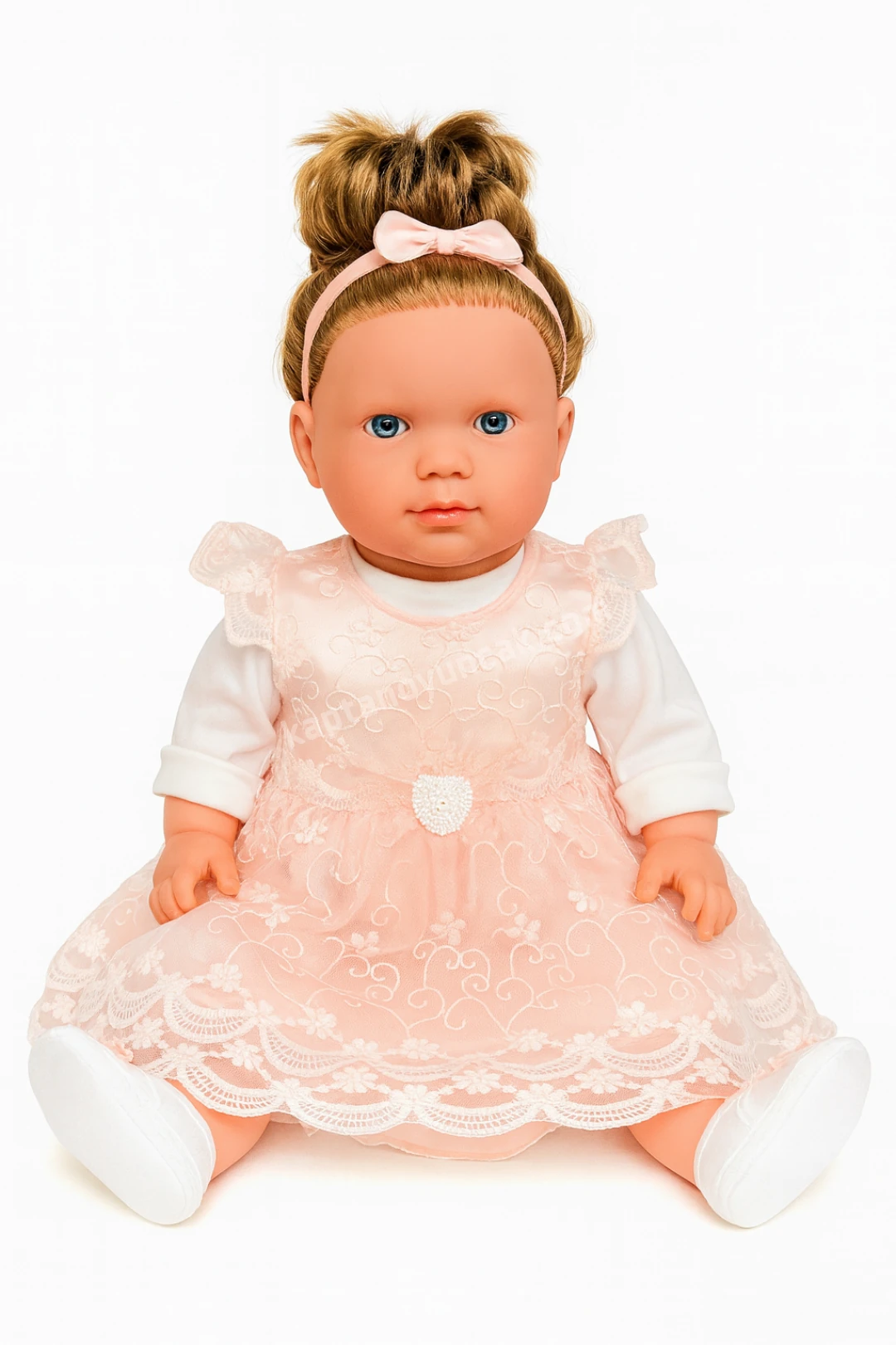 Özel Kıyafetli Türkçe Konuşan Sesli Azra Bebek 60 Cm Kahverengi Saçlı