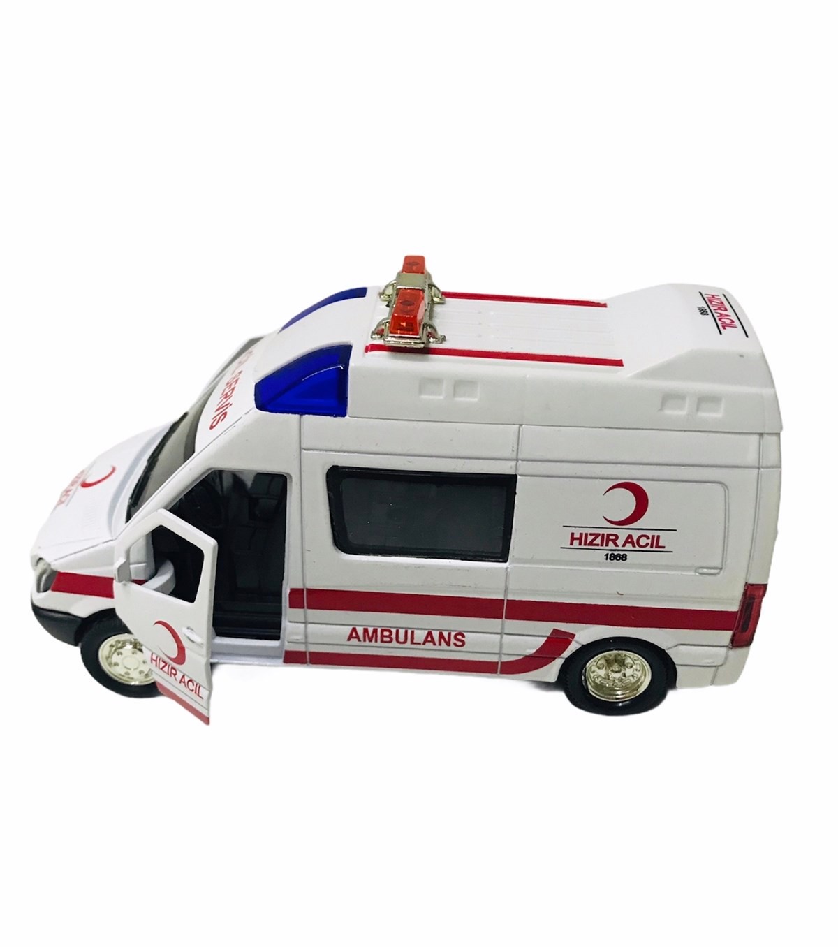 Birlik Sesli Işıklı Metal Çek Bırak Ambulans Araba