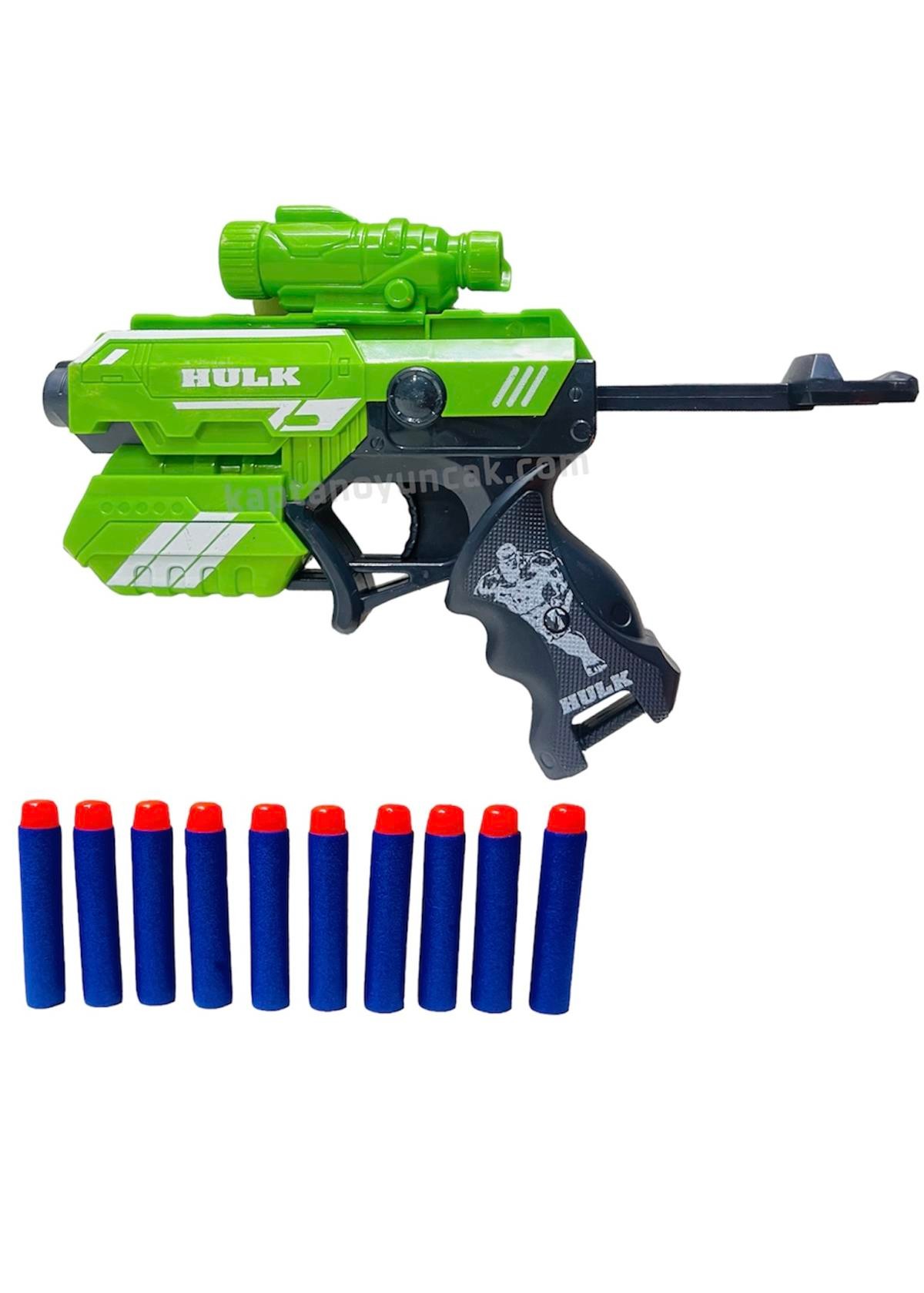 Avengers Sünger Mermi Atan Nerf Tabanca Hulk Modeli