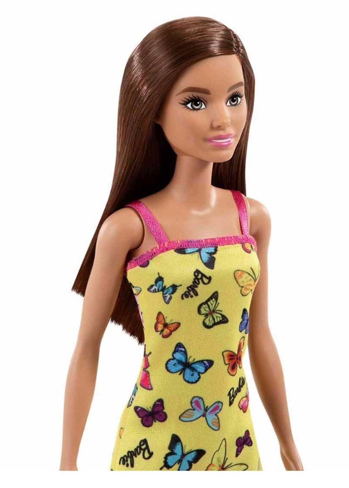 Barbie Şık Barbie Bebek - Sarı Kelebekli