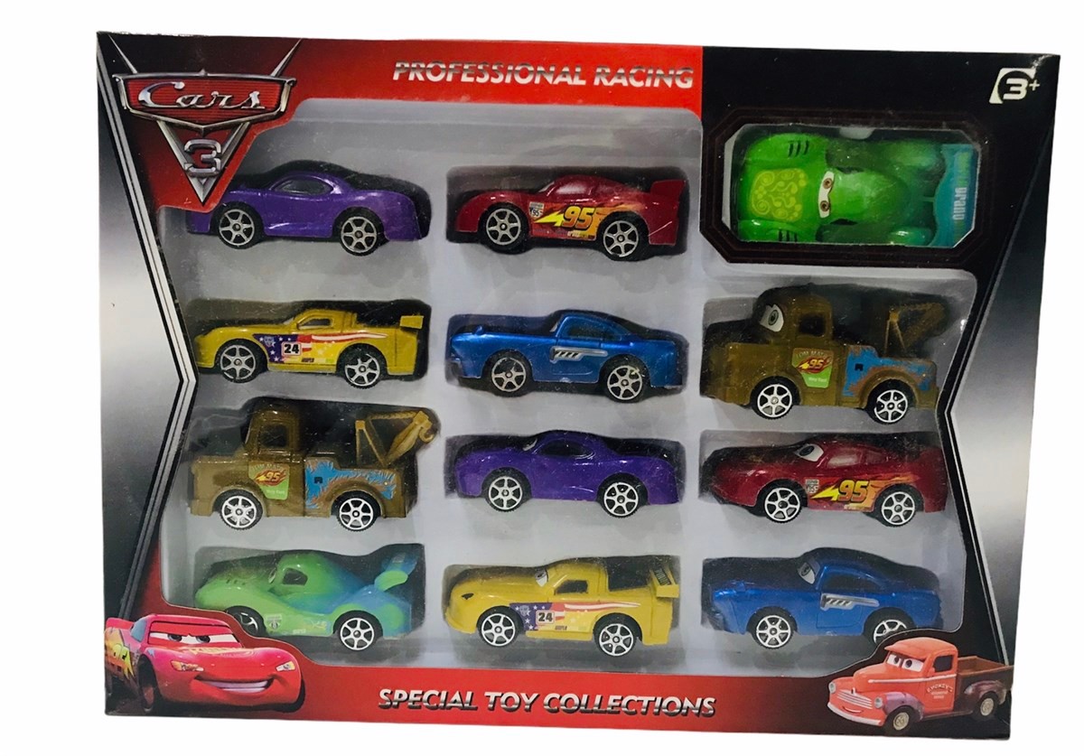 Cars Şimşek Mcqueen 12 li Çek Bırak Arabalar