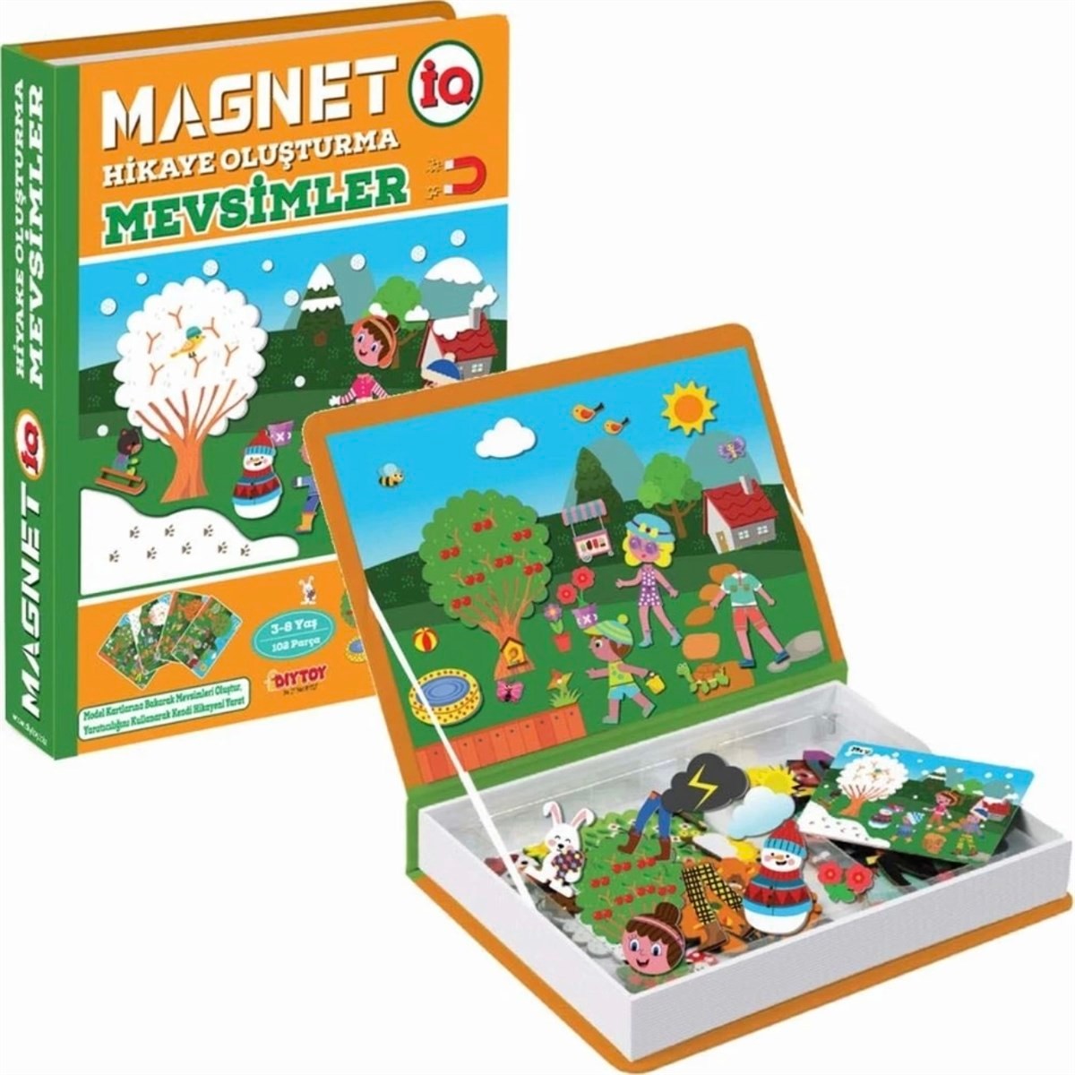 Manyetik Magnet Hikaye Oluşturma Mevsimler