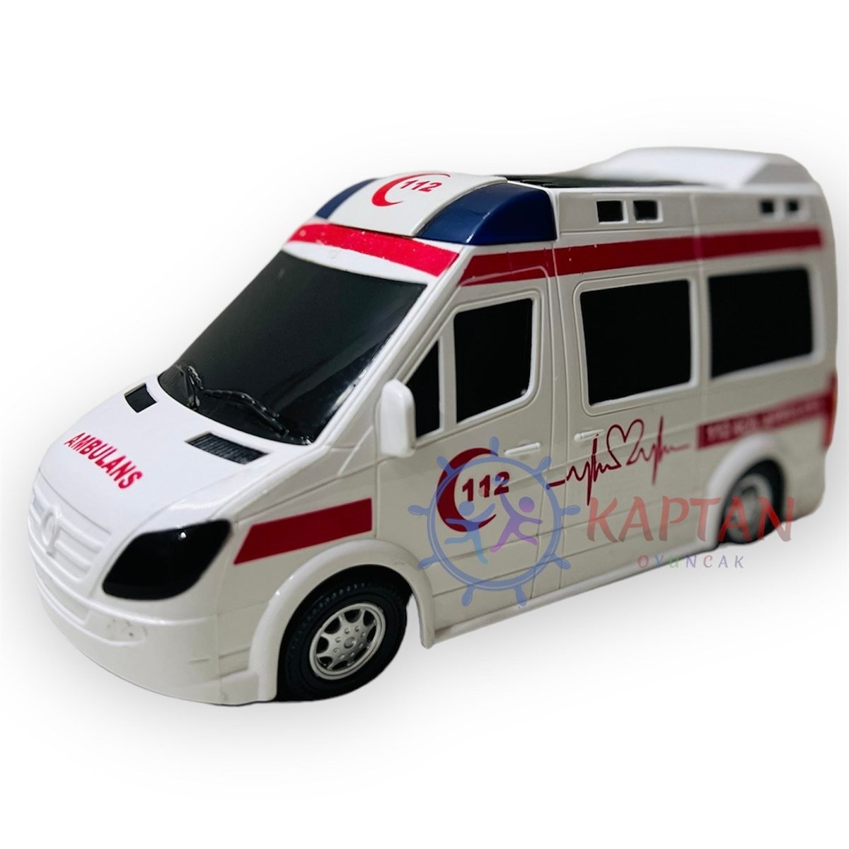 CanAli Sensörlü Sesli Işıklı 112 Ambulans Arabası