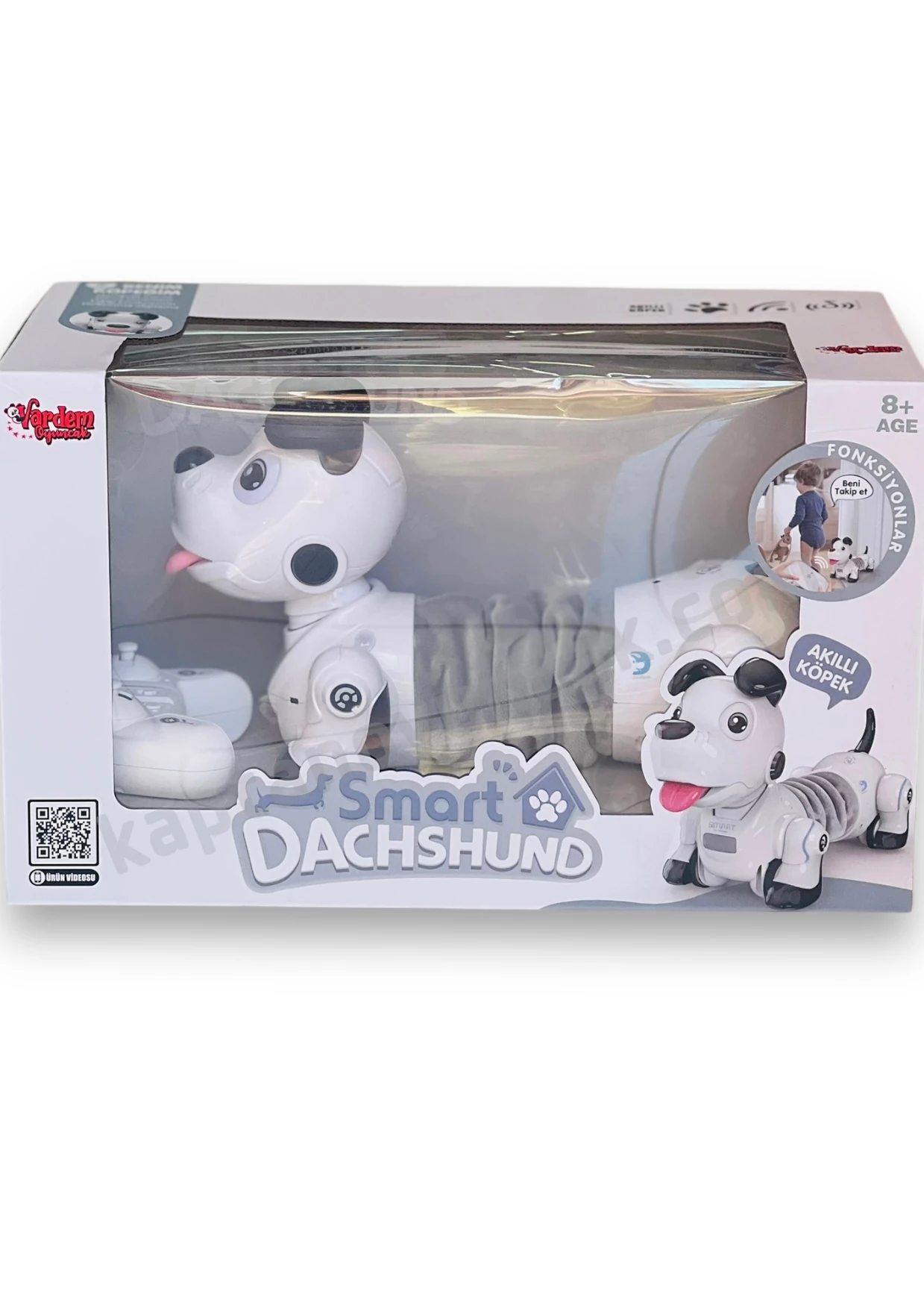 Uzaktan Kumandalı Işıklı ve Sesli Sevimli Akıllı Robot Köpek