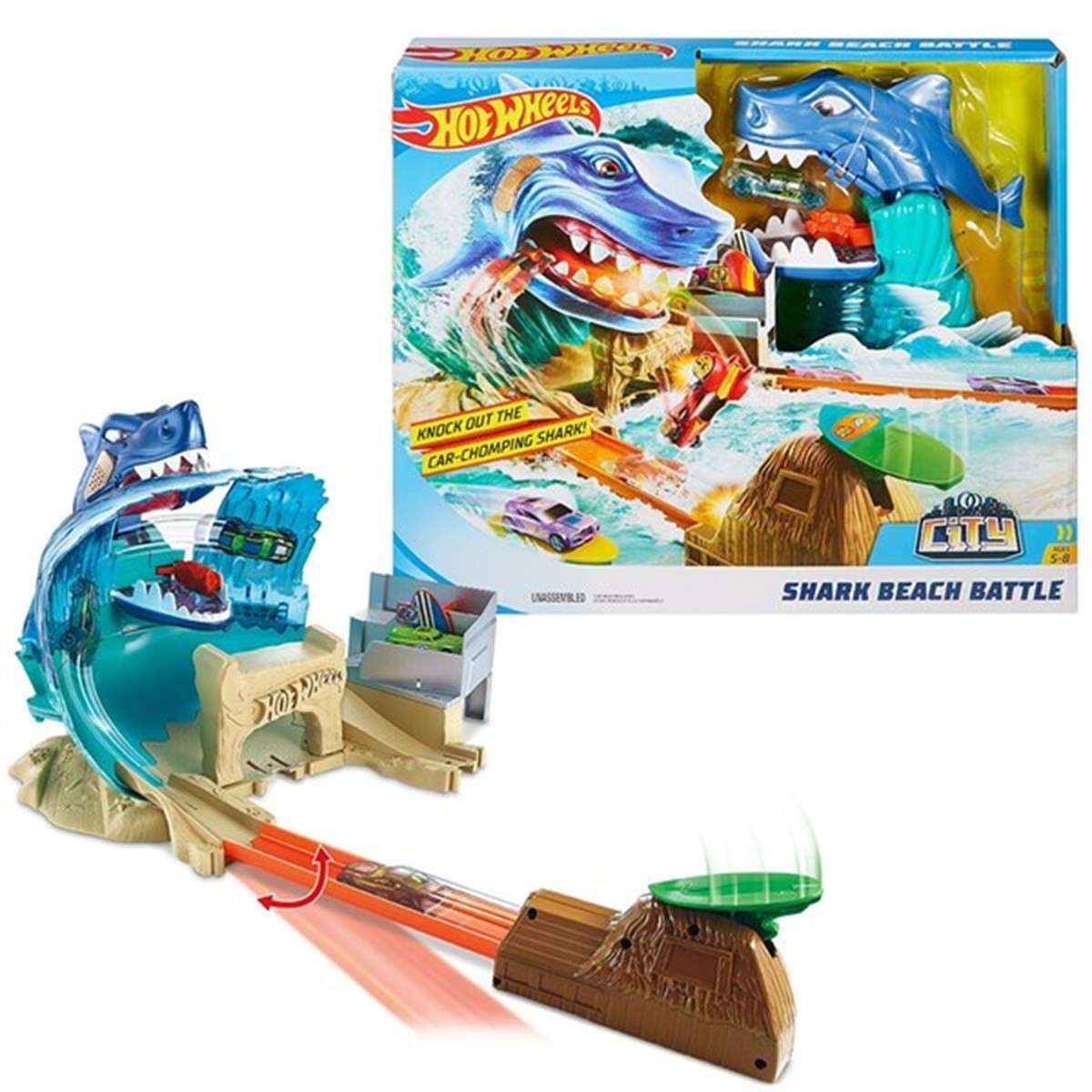 Hot Wheels Köpek Balığı Kumsal Yarışı Oyun Seti