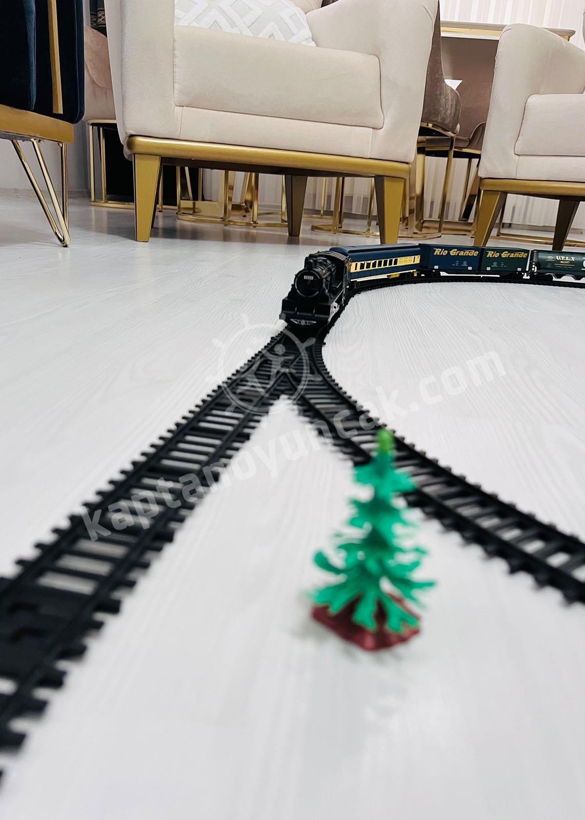 Vardem Sesli Işıklı Kara Tren 33 Parça