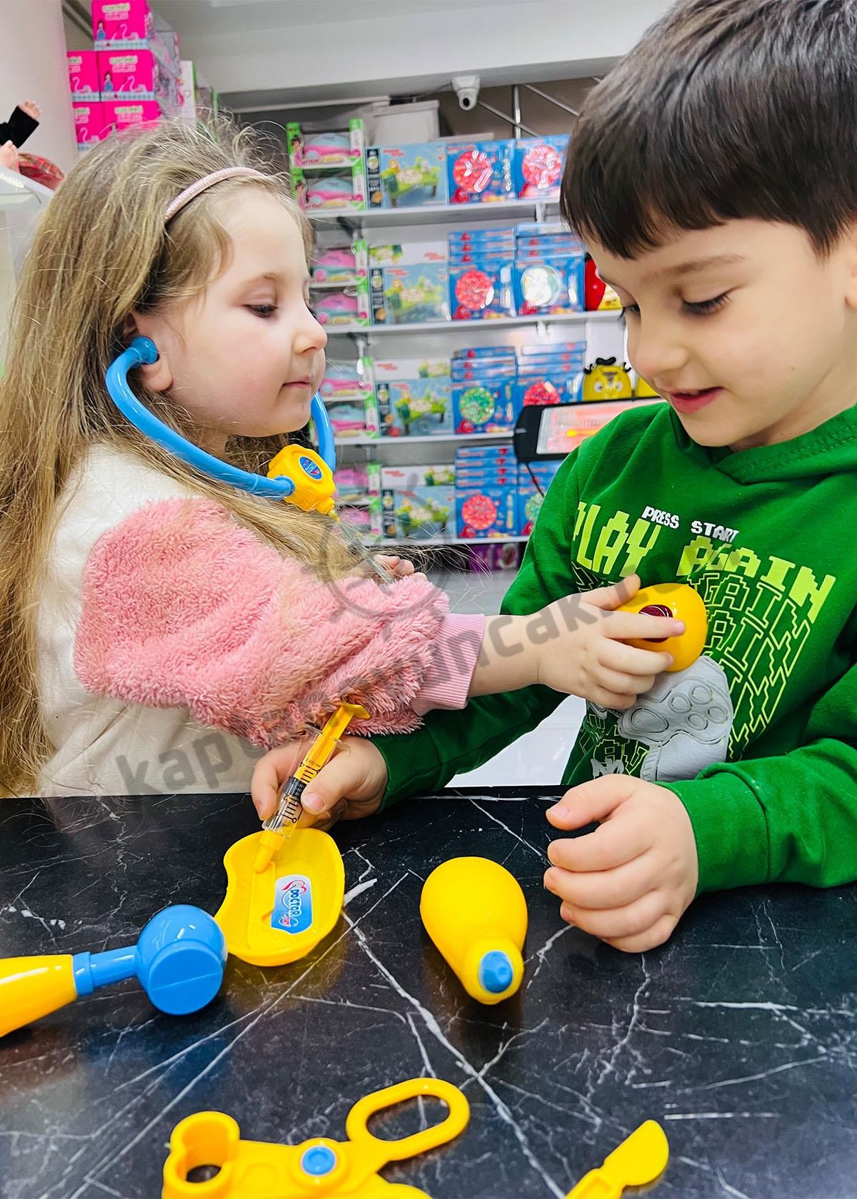 Zey Mucizevi Doktor Bavulum Pilli Doktor Seti Mavi