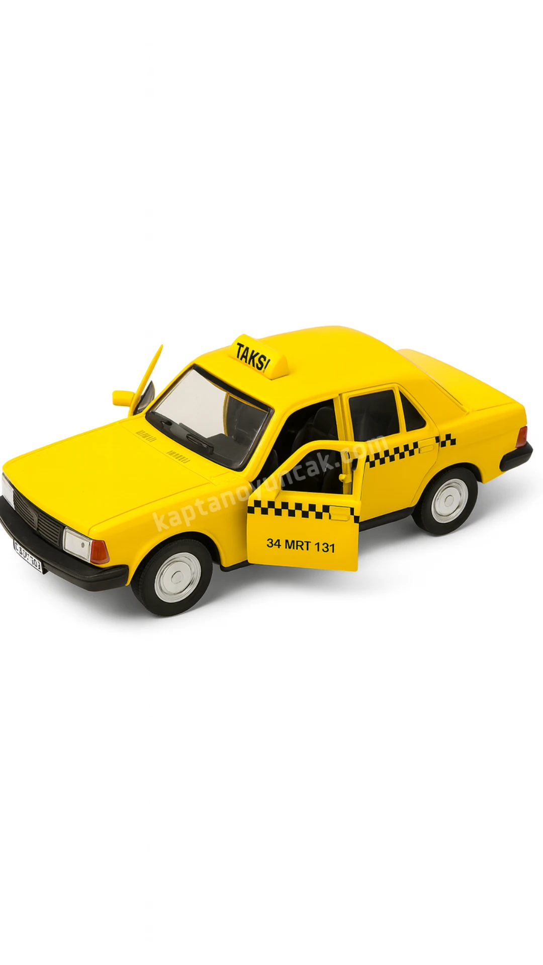 Birlik Nostanji Kapıları Açılan Çek Bırak Korna Sesli Metal Sarı Taksi Hacı Murat Araba