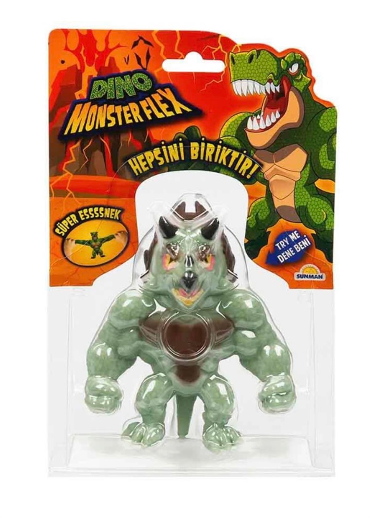 Monster Flex Dino Süper Esnek Figür 15 cm - Tricerox