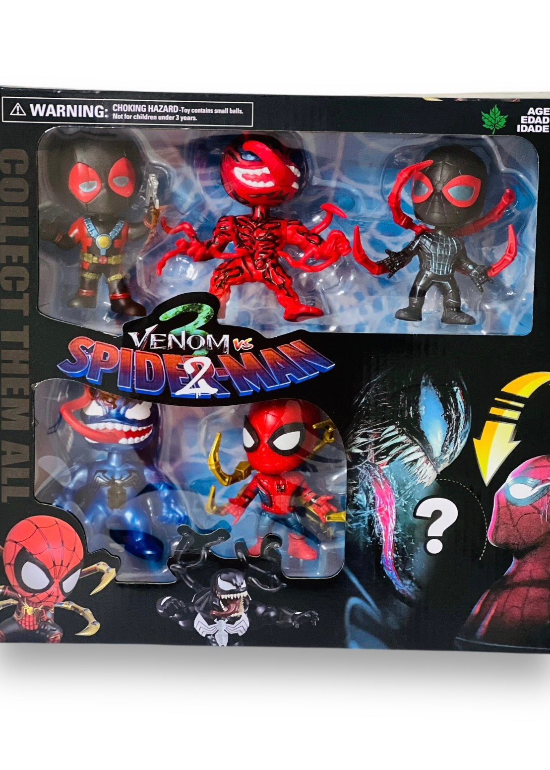 Avengers Süper Kahramanlar Mini 6'lı Figür Oyuncak Seti Örümcek Adam Venom Kahramanlar