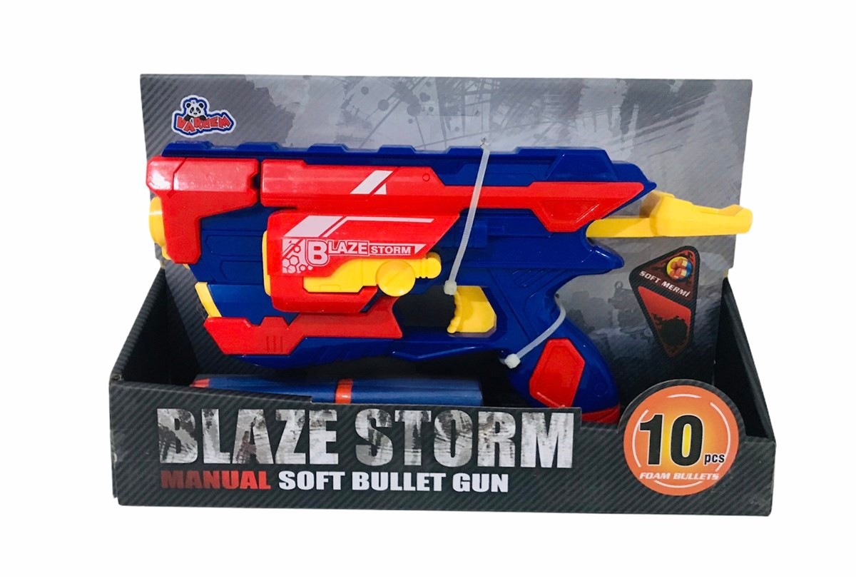 Vardem Nerf Sünger Atan Yumuşak Mermili 9 Hazneli Tabanca