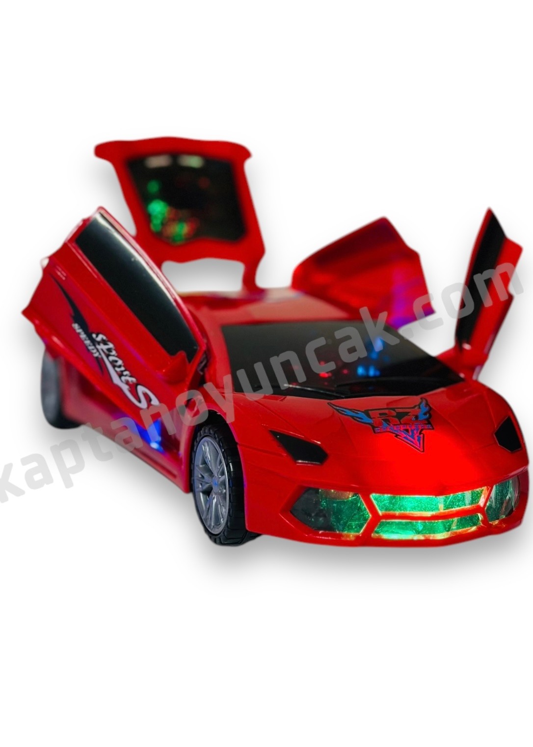 Örümcek Adam Araba - 3D Işıklı Sesli 360 Derece Dönen Spiderman Araba