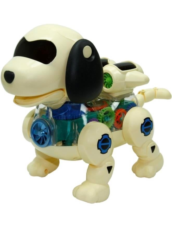 Müzikli Sesli Işıklı Şeffaf Robot Köpek