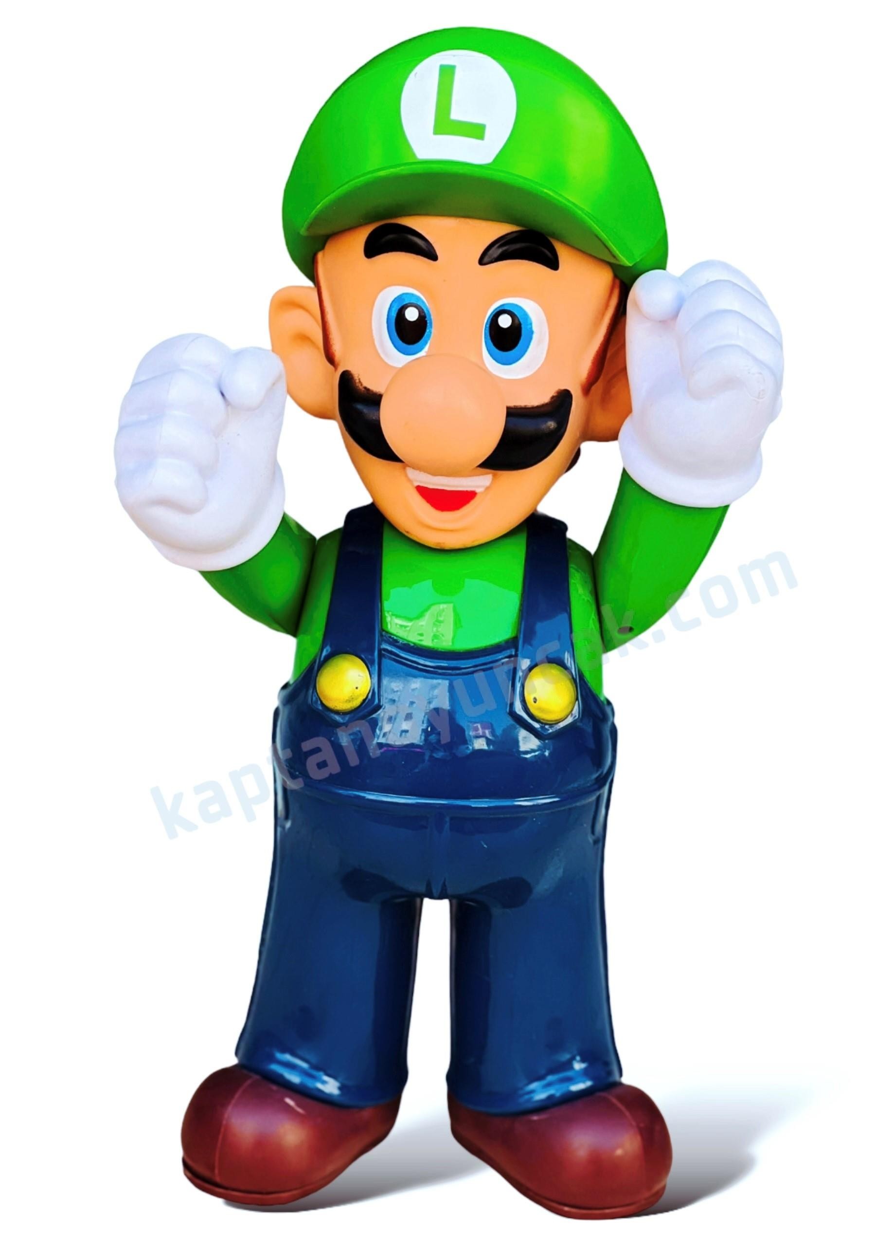Süper Mario Dev Boy Sesli Işıklı Luigi Figür Oyuncak