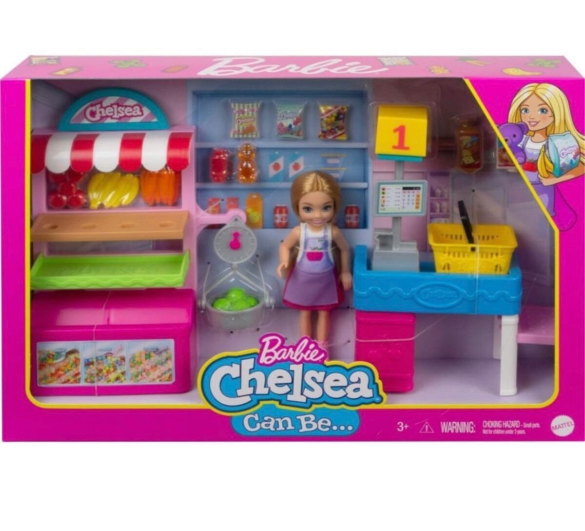 Barbie Chelsea Market Çalışanı ve Oyun Seti