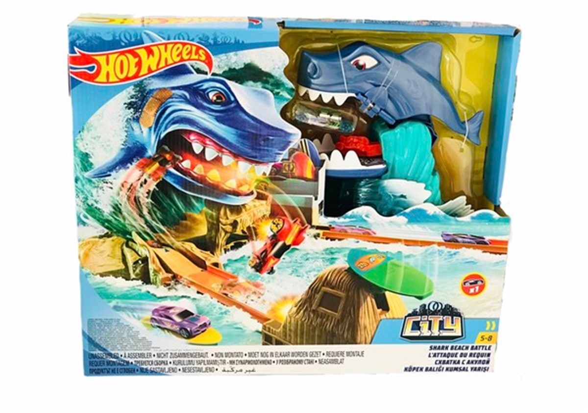 Hot Wheels Köpek Balığı Kumsal Yarışı Oyun Seti