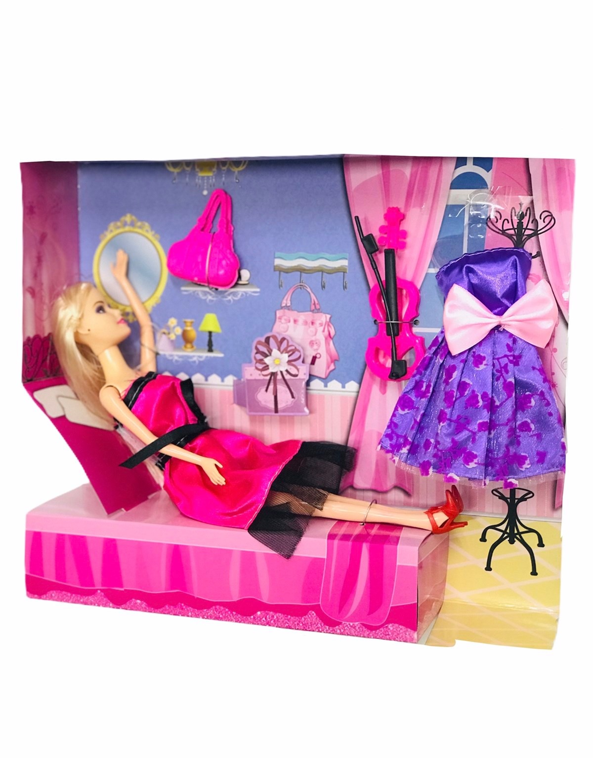 Efe Oyuncak Sevimli Eklemli Barbie Bebek Seti