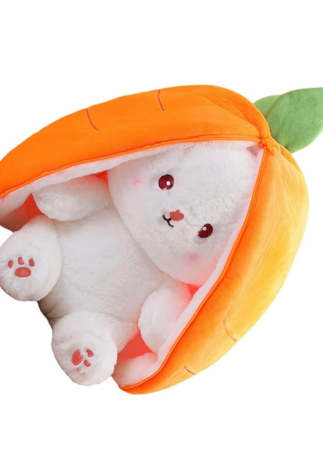 Peluş Tavşan Fermuarlı Havuç Tavşan Peluş