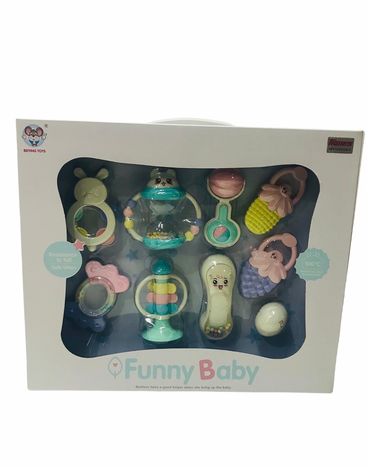 Funny Baby Çıngırak Seti 9 Parça Eğitici Öğretici Oyuncak