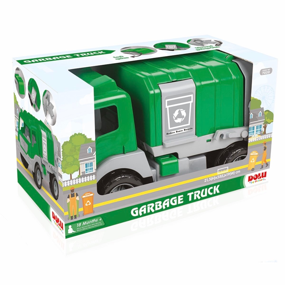 Dolu Çöp Kamyonu 43 Cm