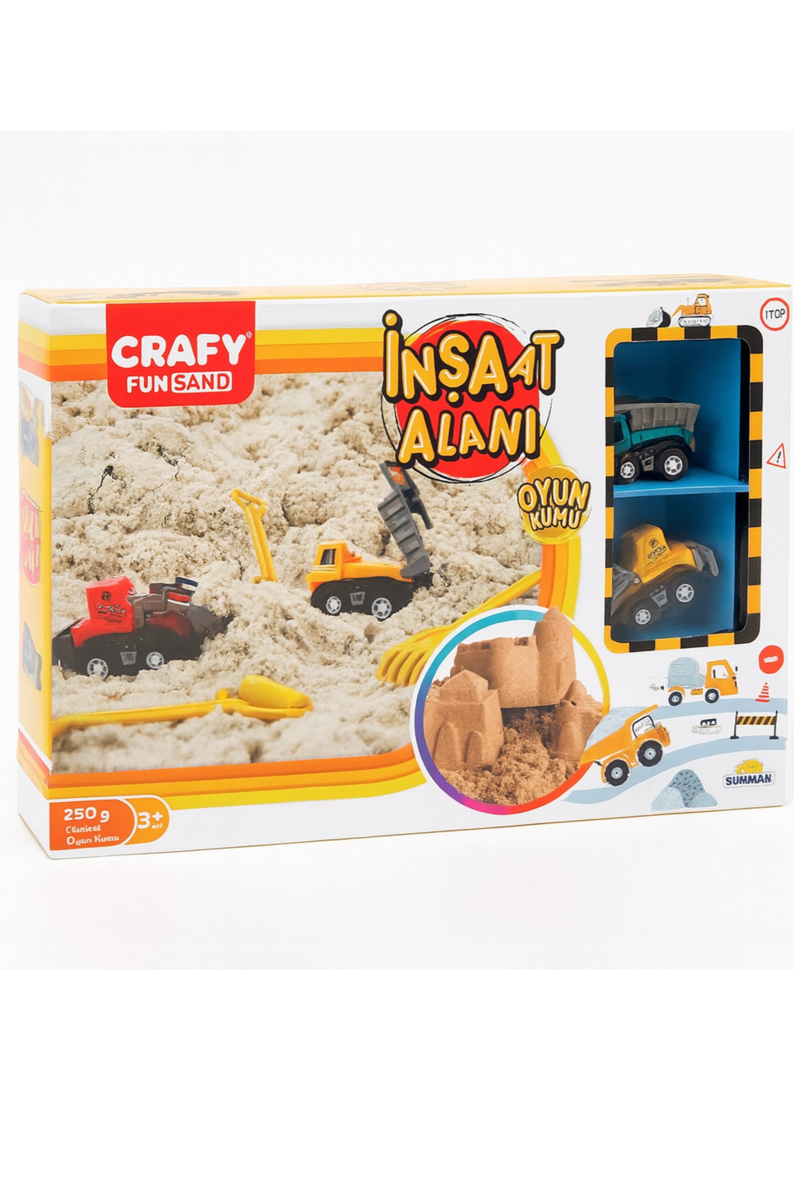 Crafy İnşaat Alanı Oyun Kumu Seti 250 gr 7 Parça
