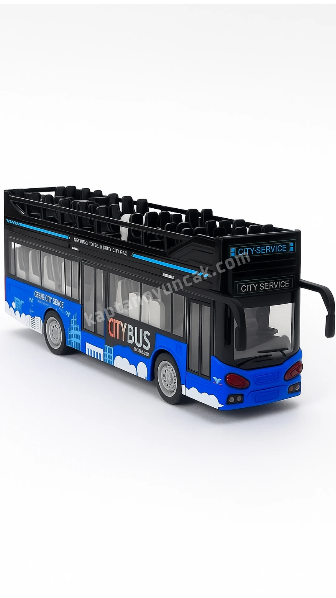 Sesli Işıklı Kapıları Açılıp Kapanabilen Çift Katlı Yolcu Otobüsü