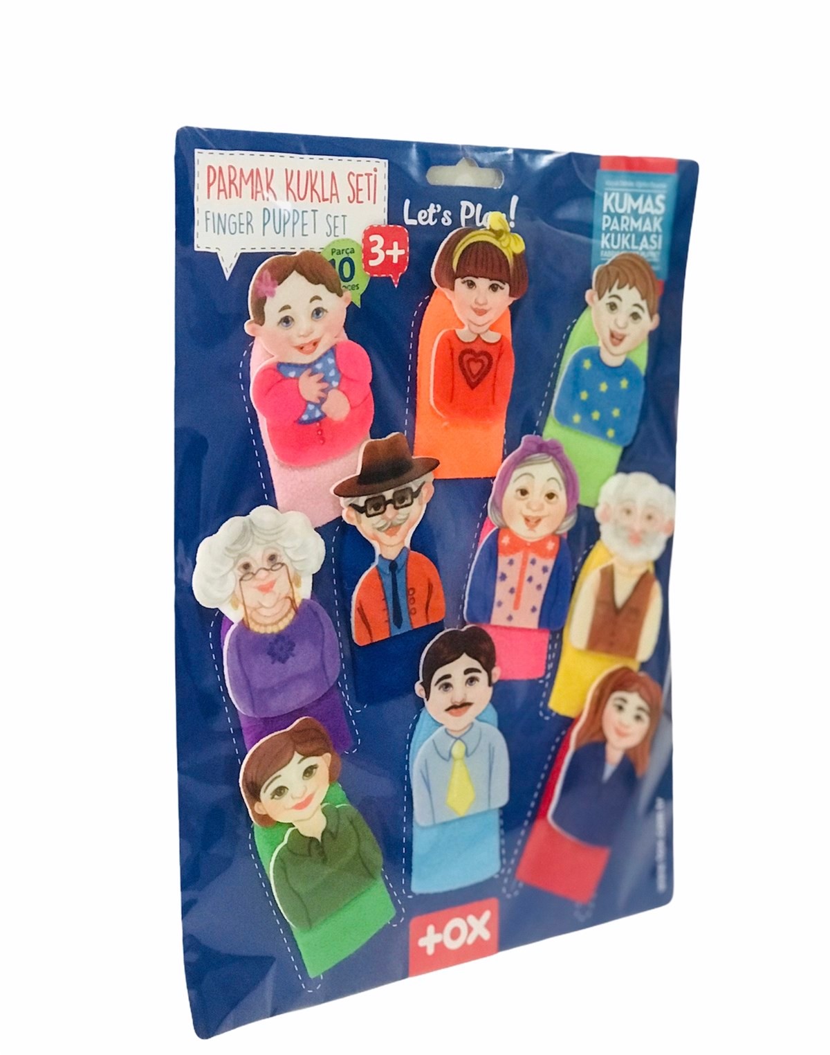 Kumaş Parmak Kukla 10 LU Aile Kukla Oyuncak
