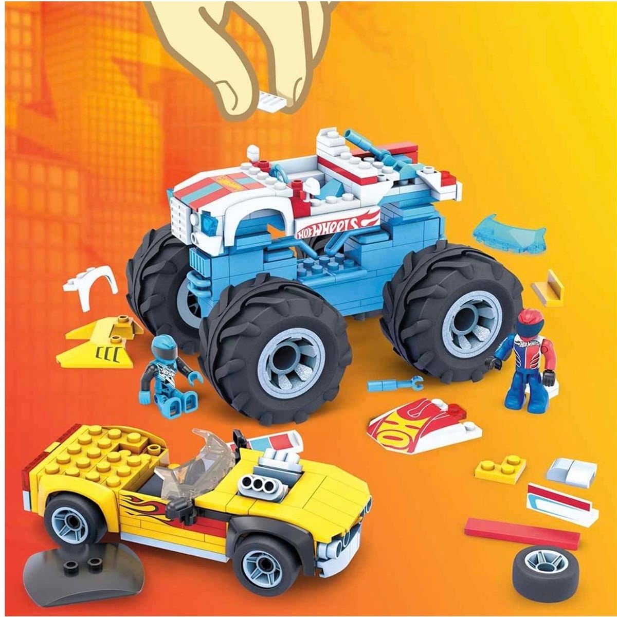 Hot Wheels Mega Construx İkili Yarış Paketi