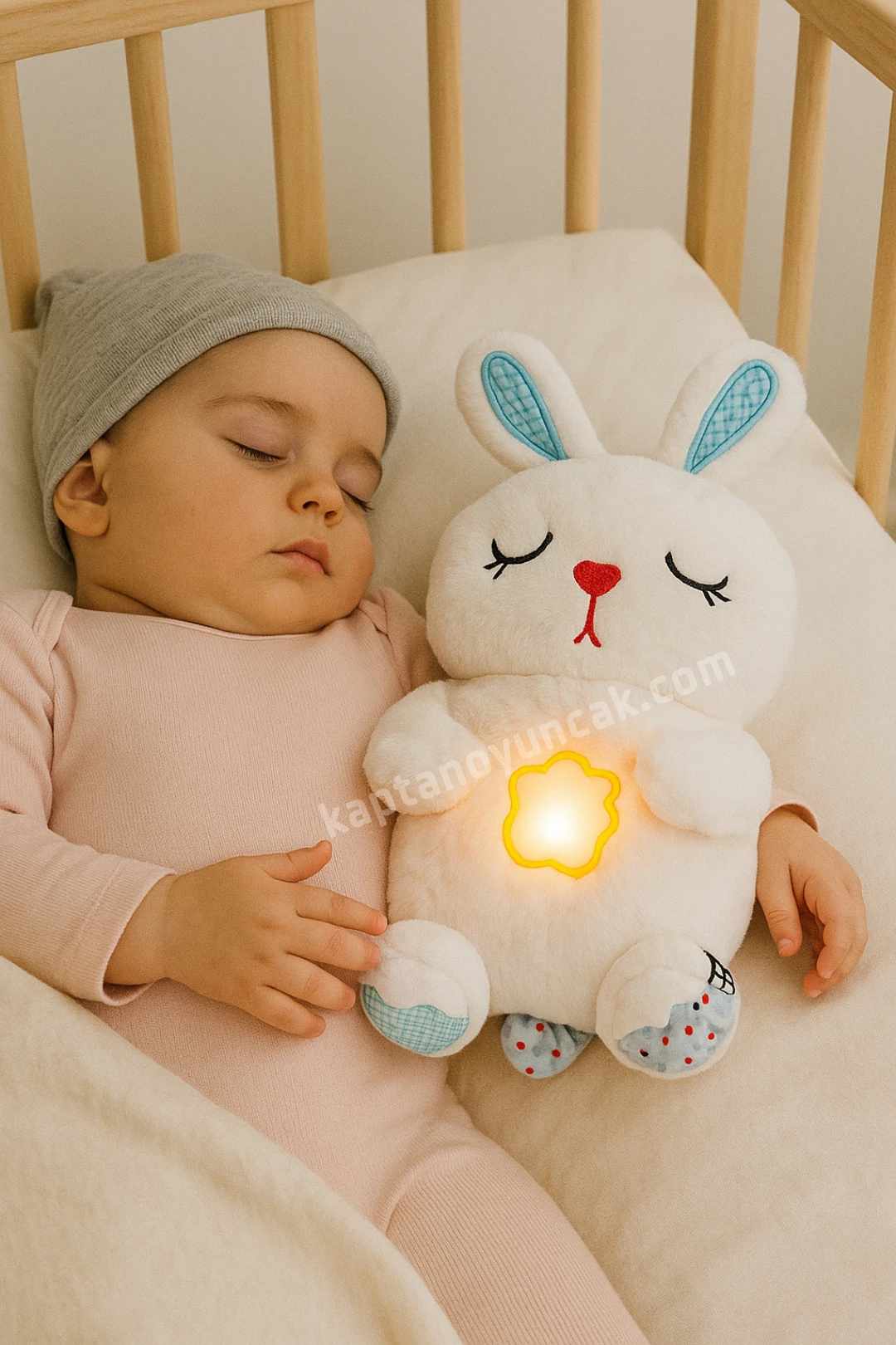 Nefes Egzersizi Yapabilen Uyku Arkadaşım Peluş Tavşan