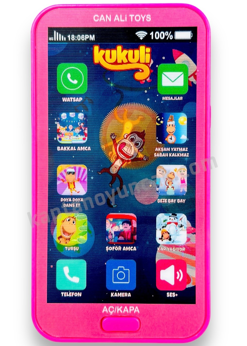 Kukuli Dokunmatik Cep Telefonu Tablet Sesli 12 Fonksiyonlu