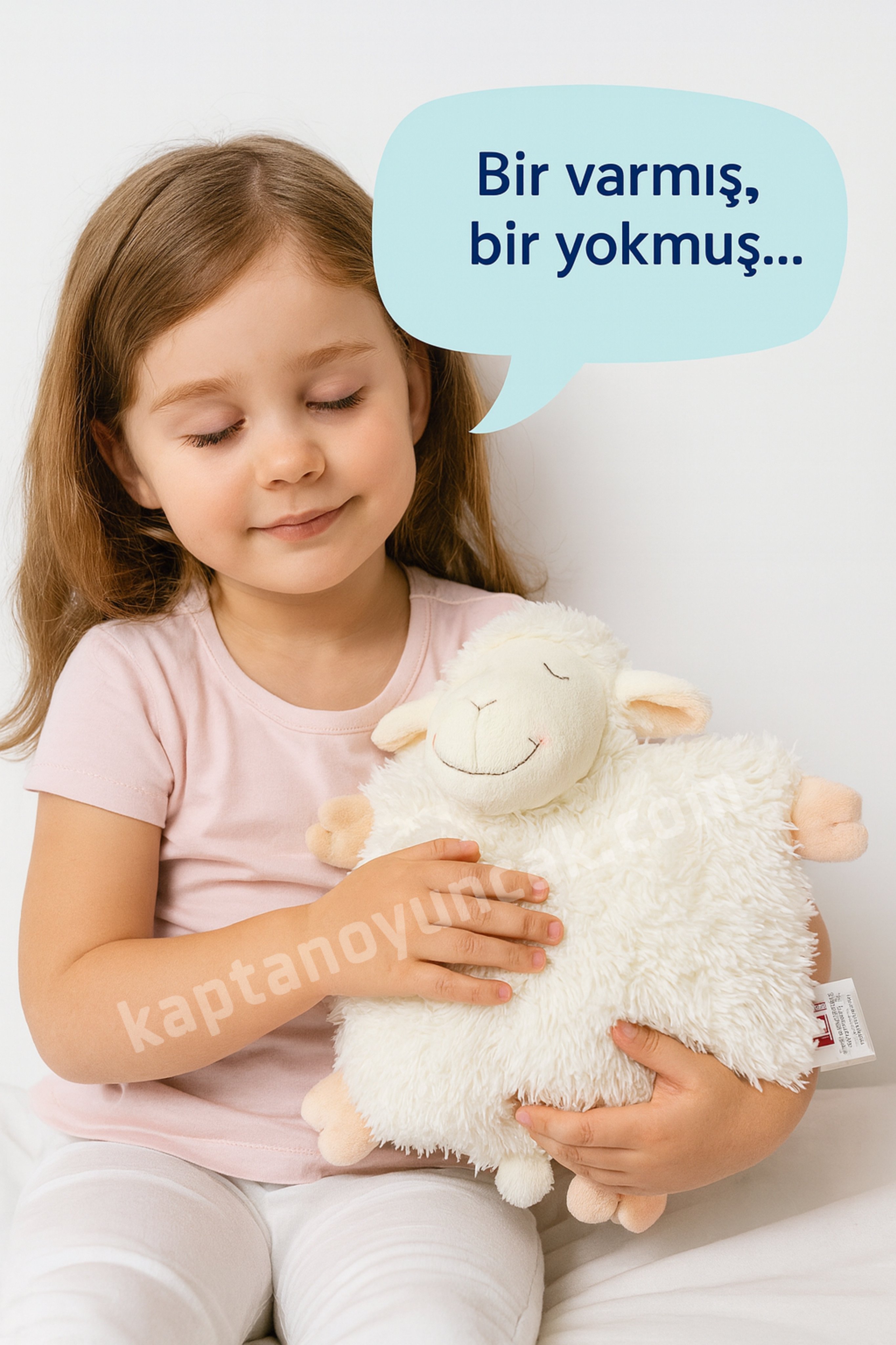 Birlik Oyuncak Türkçe Masal Anlatan Peluş Kuzu Yastık