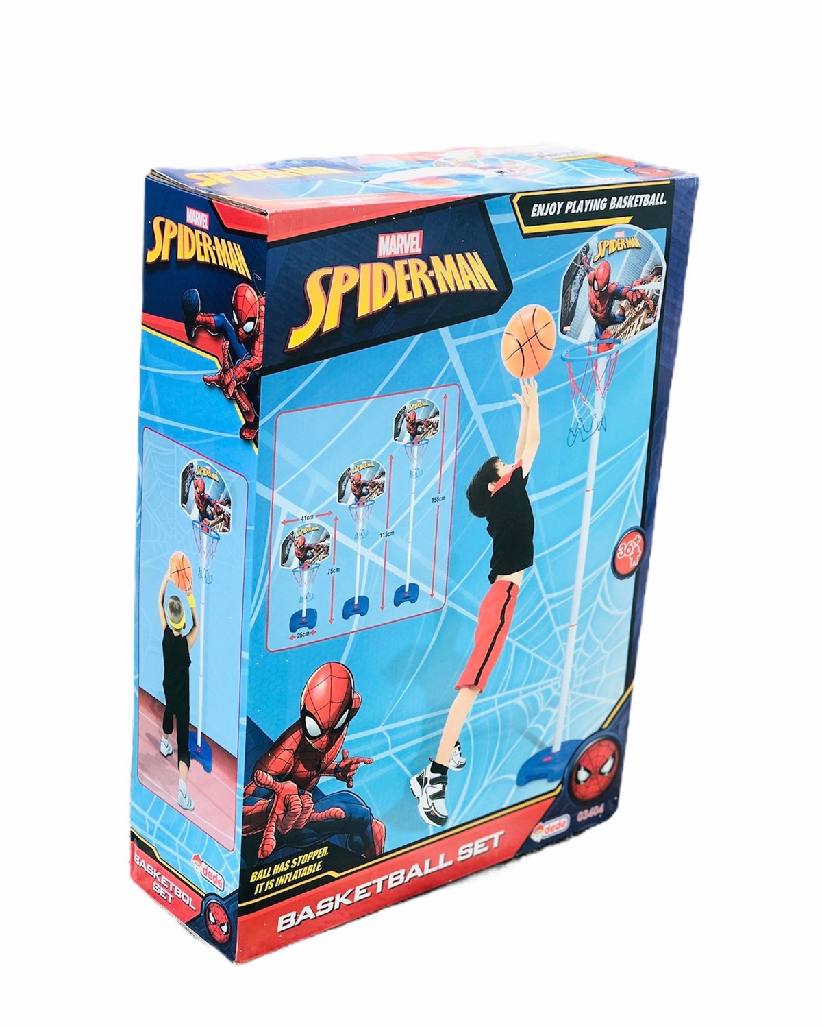 Dede Örümcek Adam Spiderman Ayaklı Basketbool Set