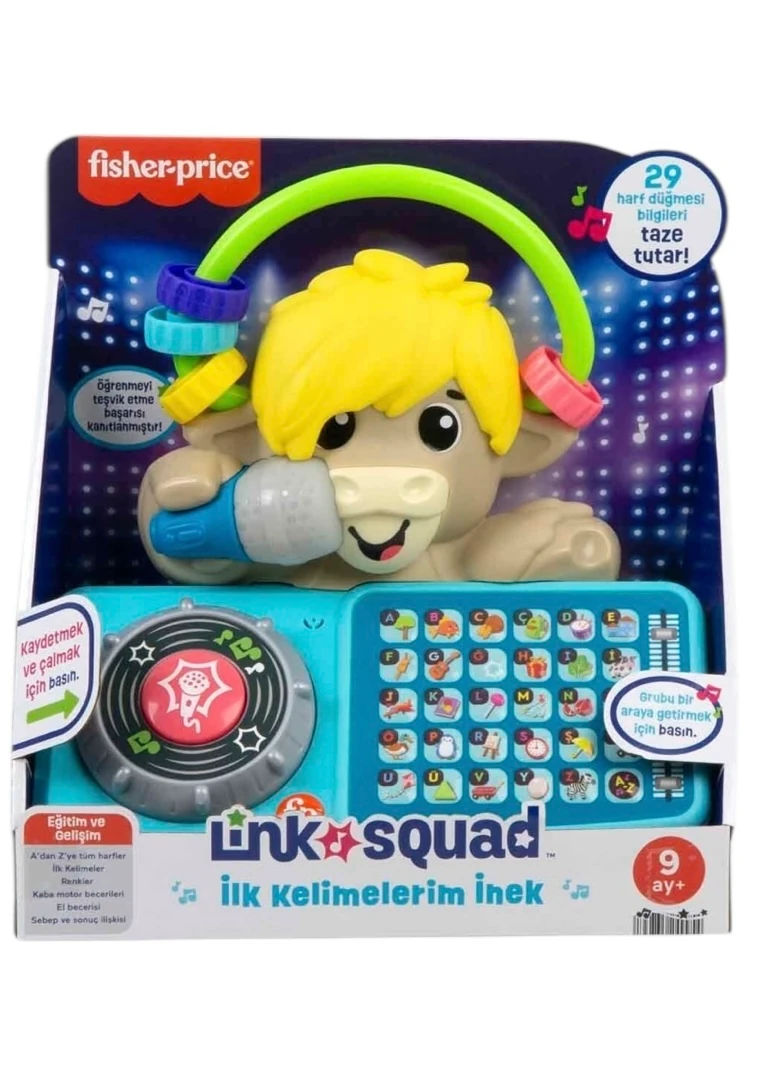 Fisher Price Sesli ve Işıklı Link Squad İlk Kelimelerim İnek HYL26