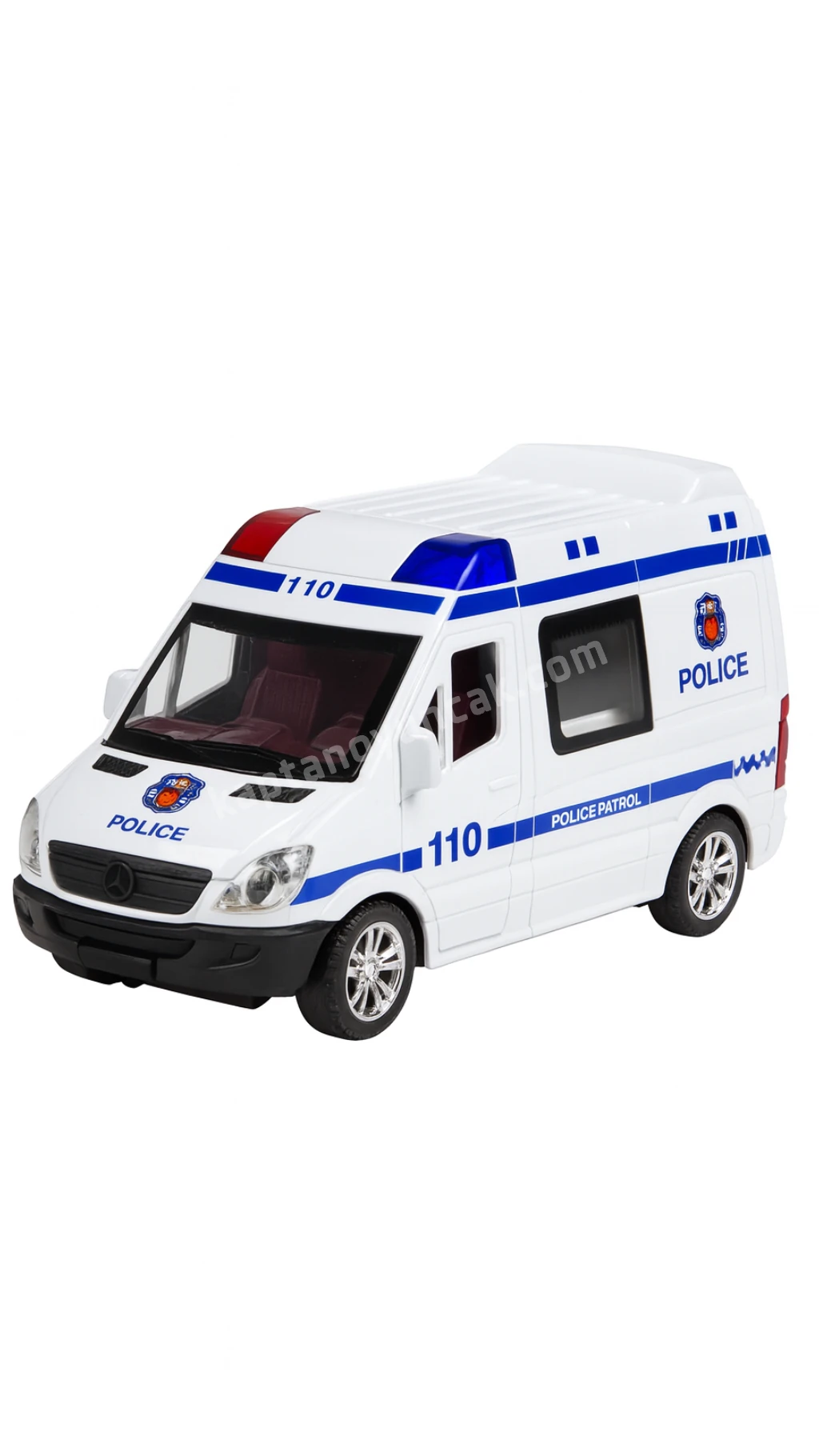 Sürtmeli Sesli ve Işıklı Polis Araba