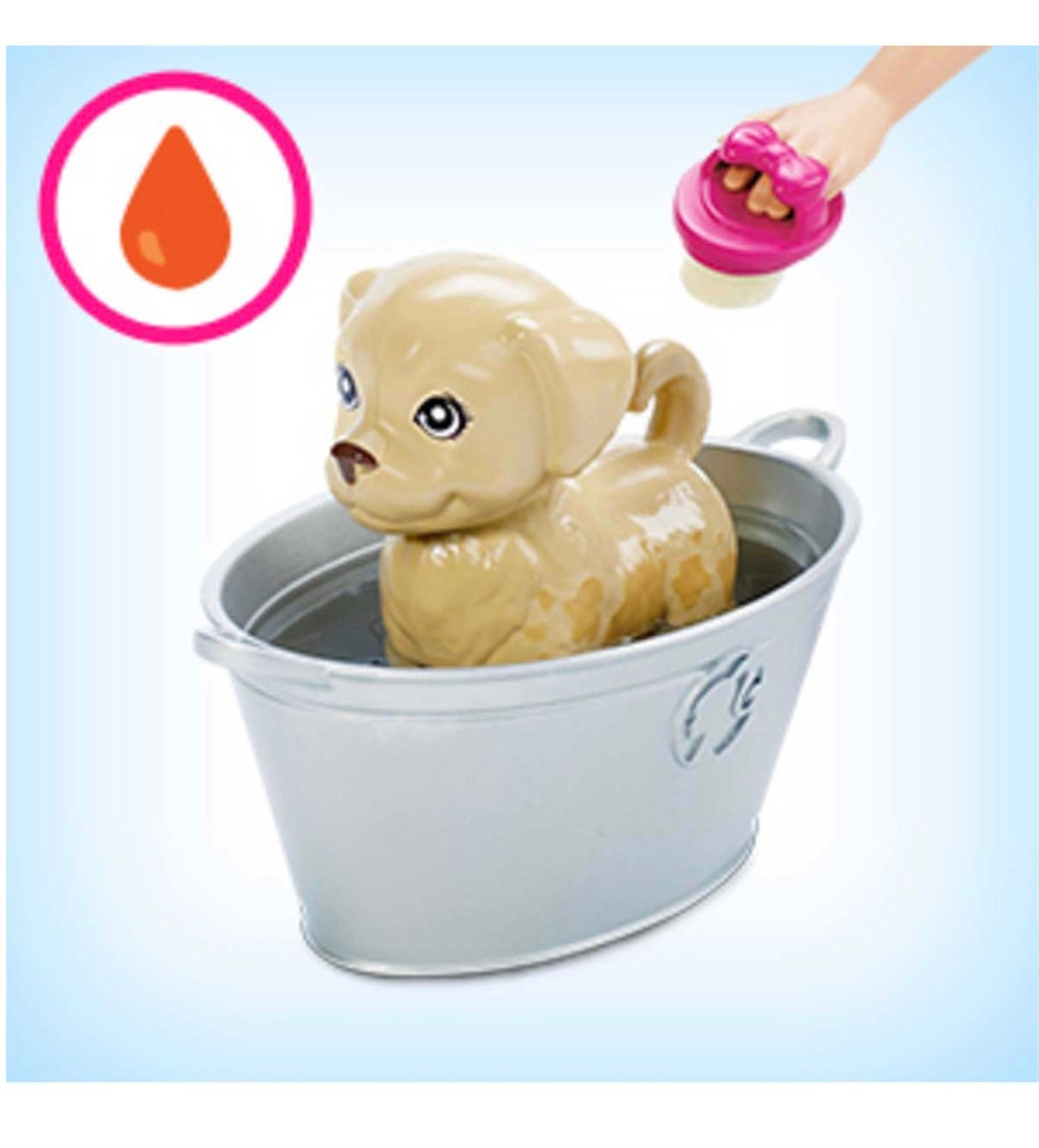 Barbie ve Hayvanları Banyo Eğlencesinde Oyun Seti