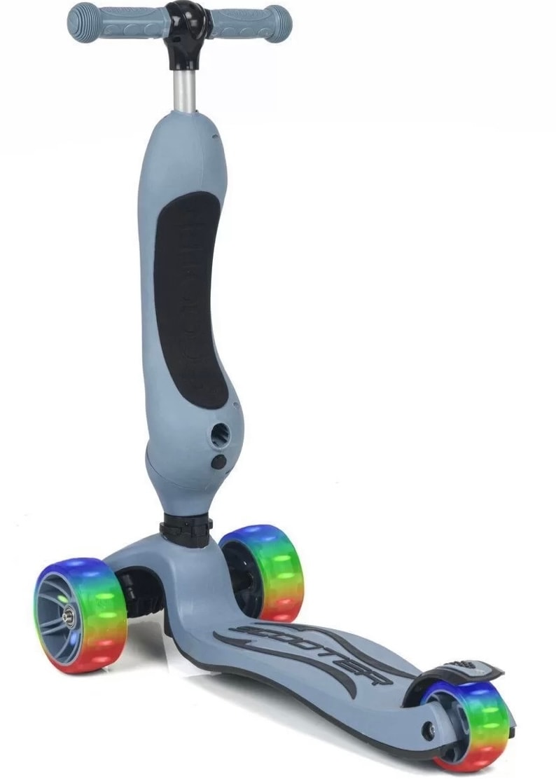 Smart Tekerlekleri Led Işıklı Oturaklı Scooter