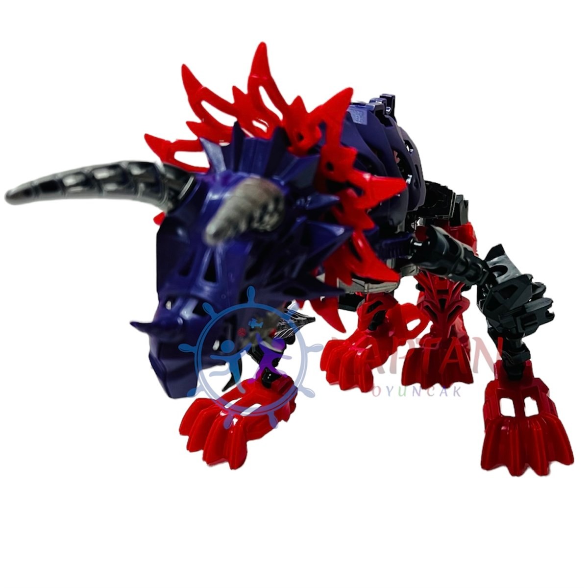 Transformer Optimus Robota Dönüşen Dinazor Oyuncak - Kırmızı