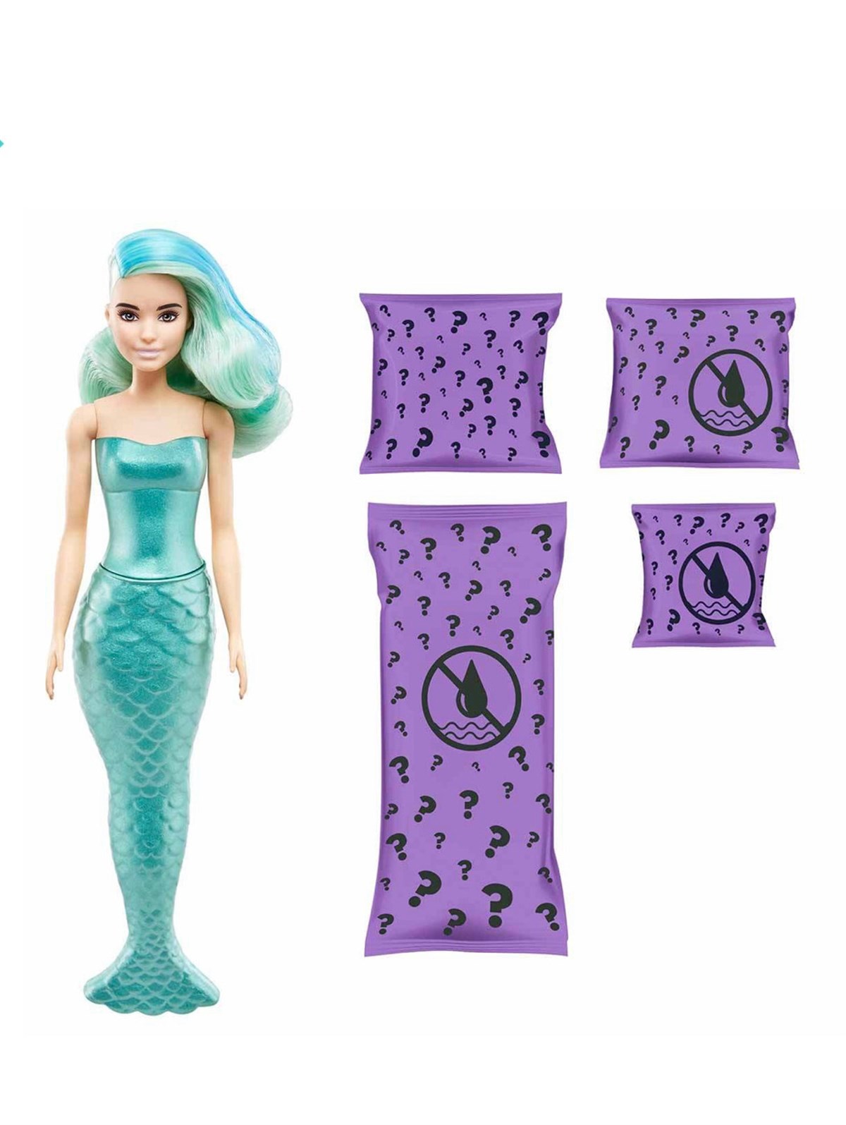Barbie Color Renk Değiştiren Sürpriz Deniz Kızı Bebekler