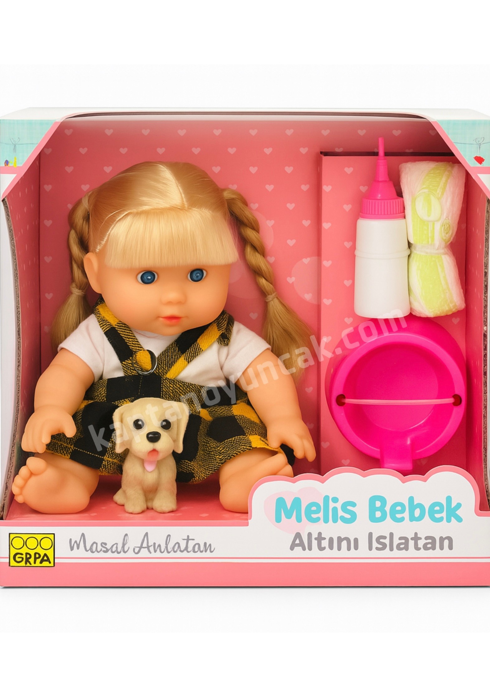 Melis Kostümlü Biberonlu Altını Islatan Et Bebek