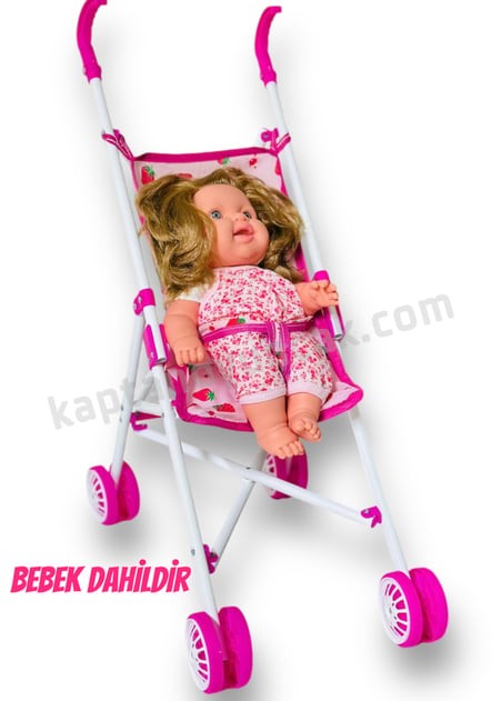 Metal Katlanabilir Baston Puset Bebek Hediyeli