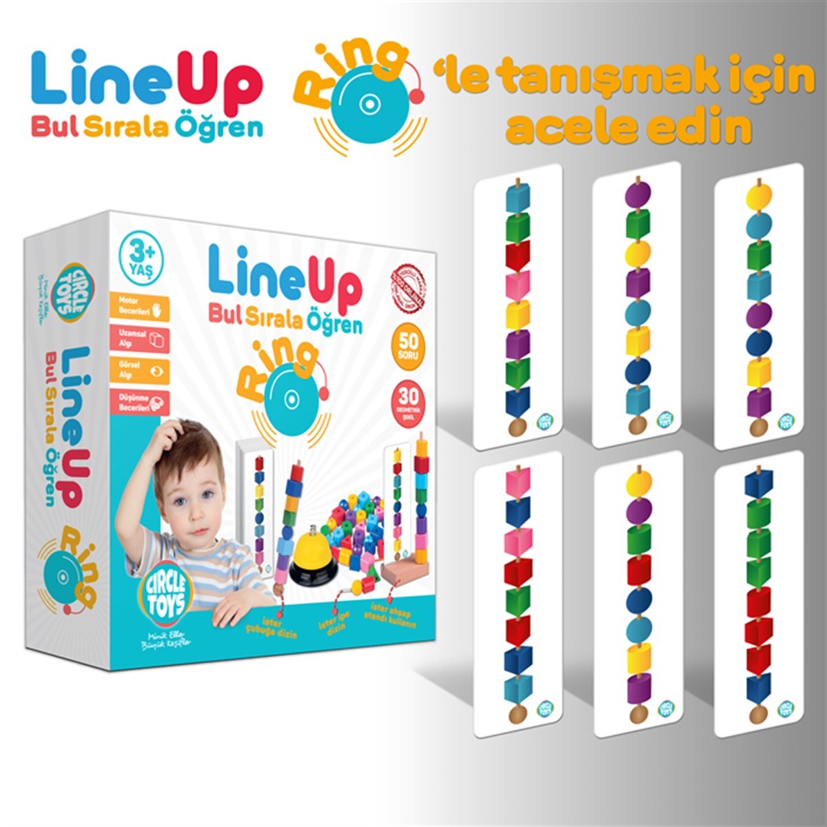 Circle Toys Line Up Ring Bul Sırala Öğren Oyunu