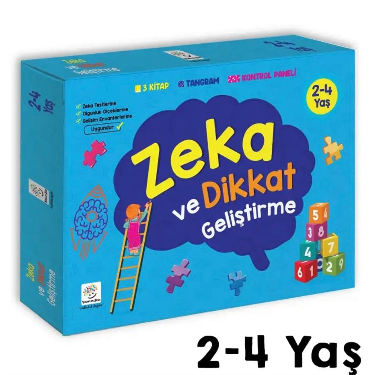 2-4 Yaş Zeka ve Dikkat Geliştirme Seti (Zeka Testleri, Dil Gelişimi, İnce Motor, Mantıksal Düşünme, Bilişsel Beceriler)