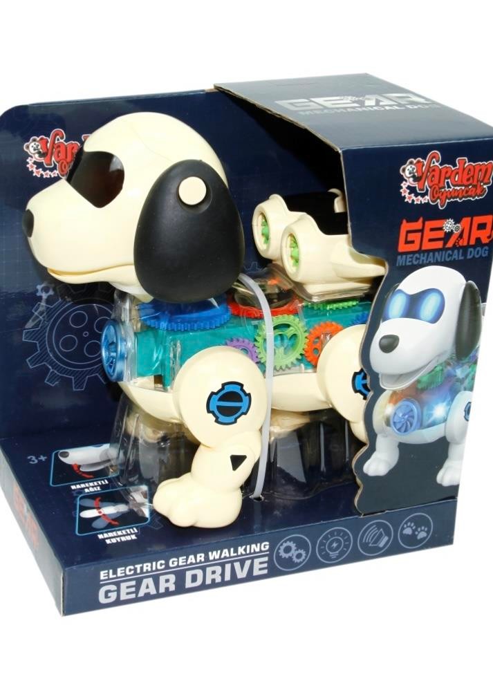 Müzikli Sesli Işıklı Şeffaf Robot Köpek