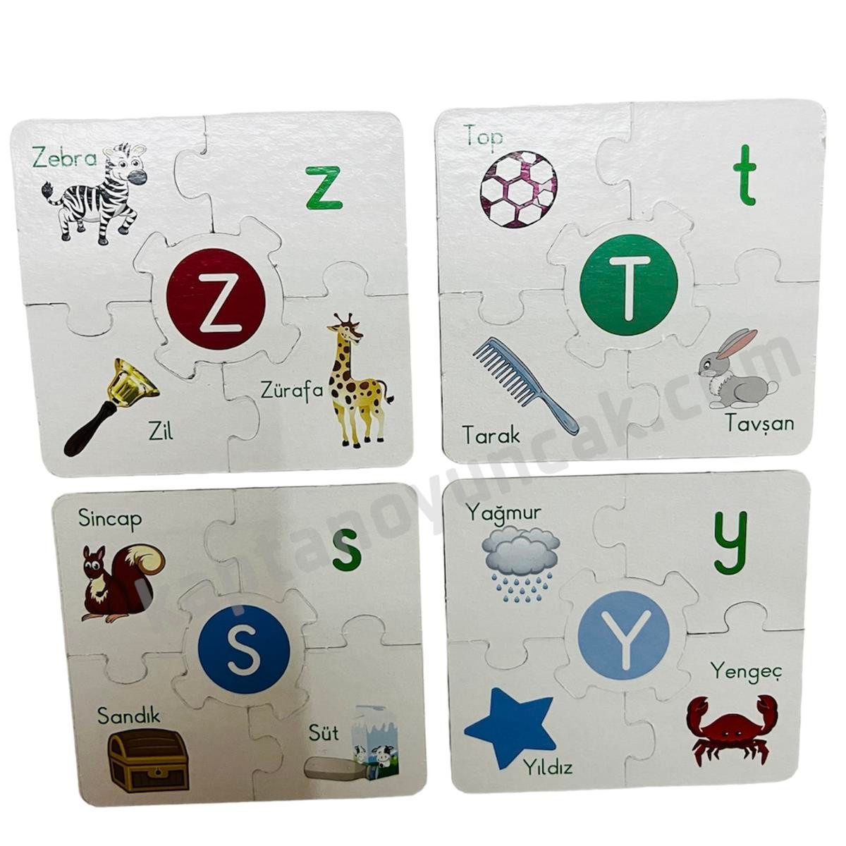 Eğitici Çark Puzzle Alfabe 60 Parça