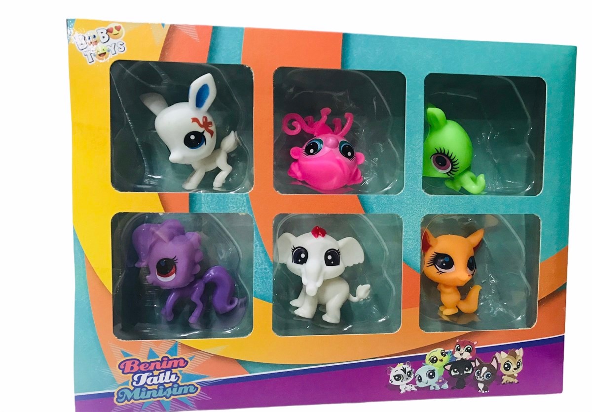 Bobotoys Neşeli Miniş Ailem 6 lı Miniş Ailesi Oyuncak