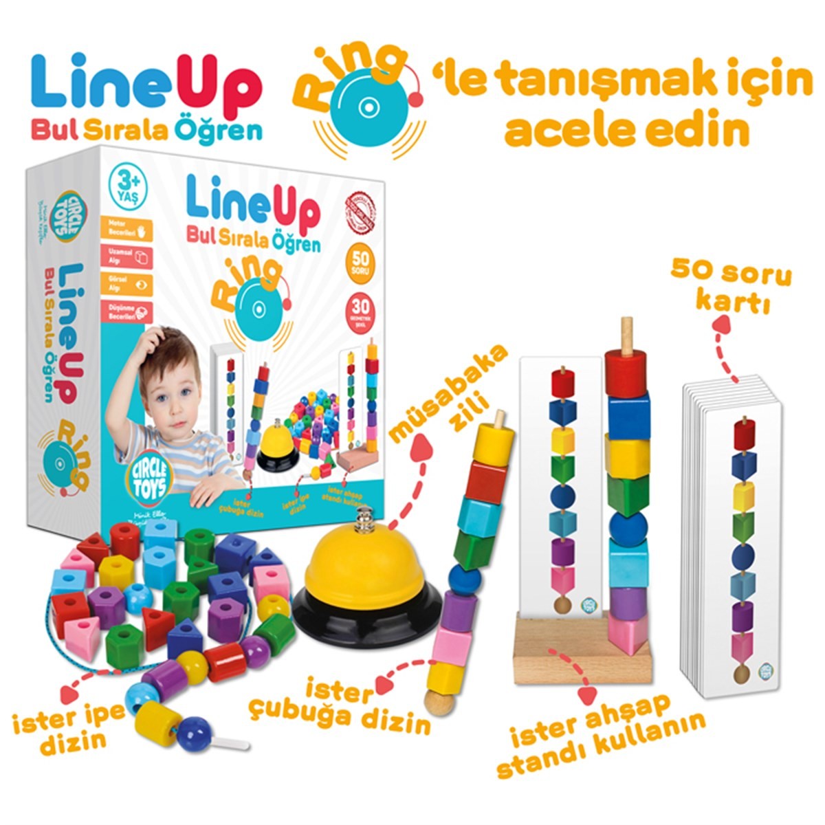 Circle Toys Line Up Ring Bul Sırala Öğren Oyunu