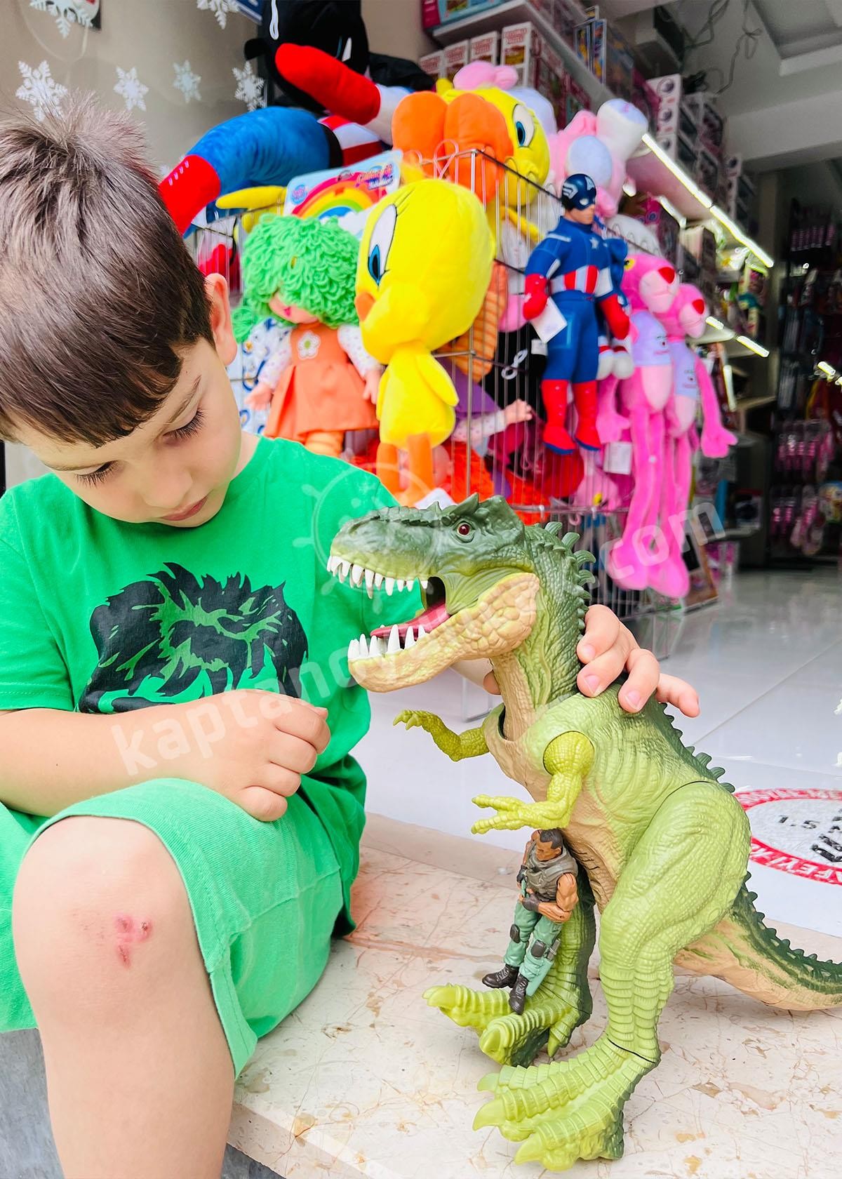 Sunman Sesli ve Işıklı Figürlü Dinozor Oyun Seti