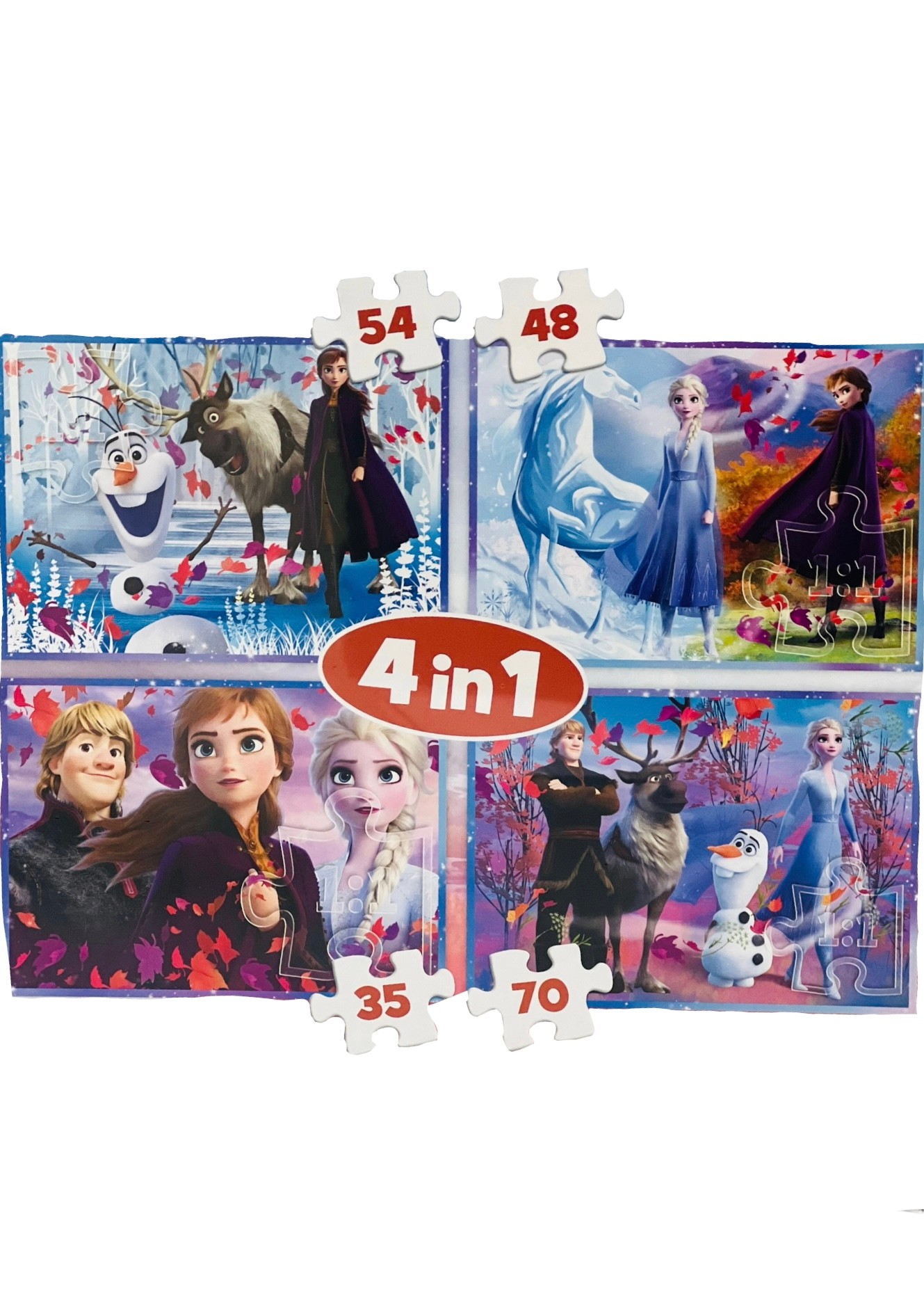 Disney Frozen 4 ü 1 Arada Puzzle 207 Parça