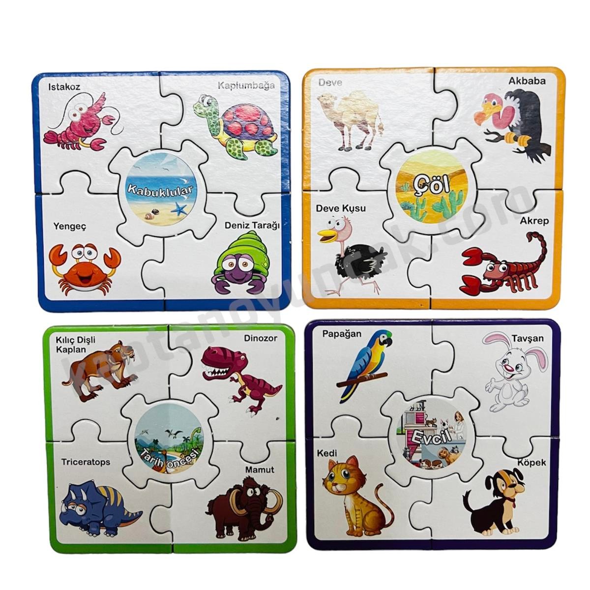 Eğitici Çark Puzzle Hayvanlar Ve Taşıtlar